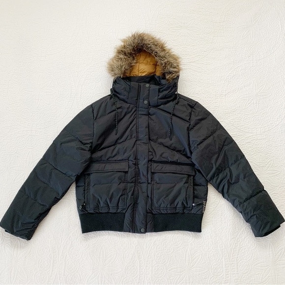 prAna Women's Kromata Down-Filled Bomber Jacket, Black - Picture 3 of 9